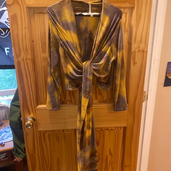 Tops - Never worn fancy tie up tydye ombre shades. Crop top